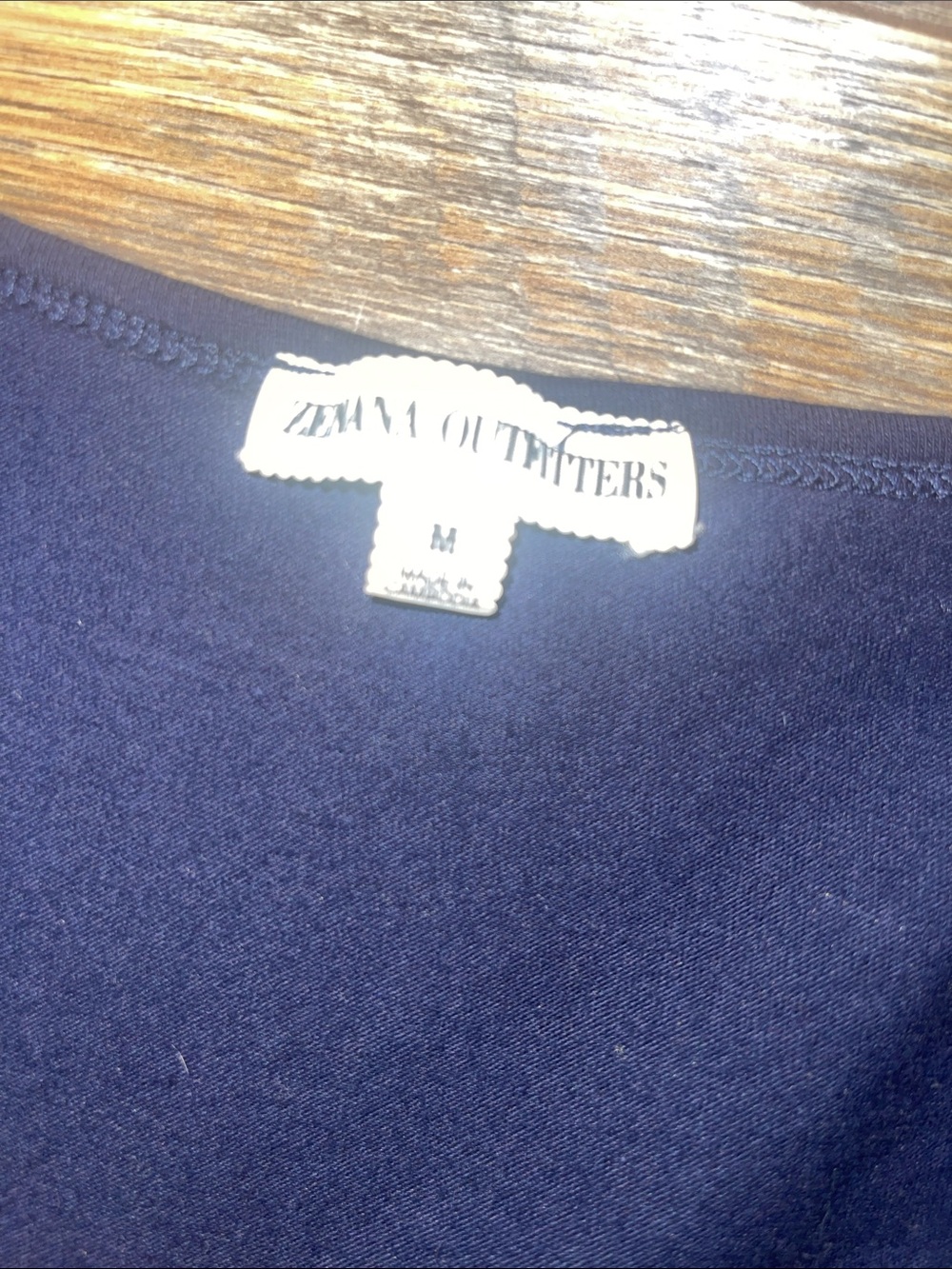 Navy Blue Crop Top - Picture 2 of 2